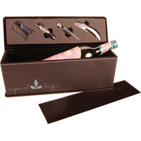 LL08BKS: Laserable Wine Box with Tools