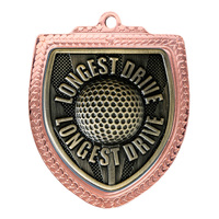 1067BVP-MS10LD: Shield Medal - Golf LD