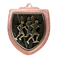 1067BVP-MS18G: Shield Medal - Cross Country