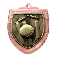 1067BVP-MS1G: Shield Medal - Cricket  