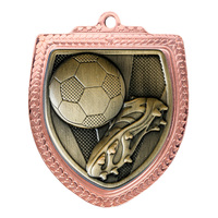 1067BVP-MS9A: Shield Medal - Football Boot