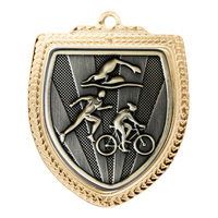 1067GVP-MS15G: Shield Medal - Triathlon