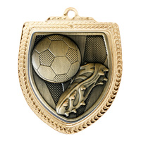 1067GVP-MS9A: Shield Medal - Football Boot