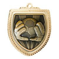 1067GVP-MS9GK: Shield Medal - Football Goalkeeper