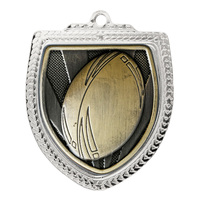 1067SVP-MS6B: Shield Medal - Rugby Ball