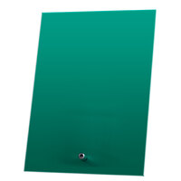 1268-1GN: Laser Glass Rectangle Green