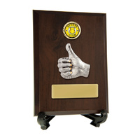 Plaque with Thumbs Up Trim