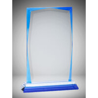 BEG01A: Blue Edged Glass Rectangle