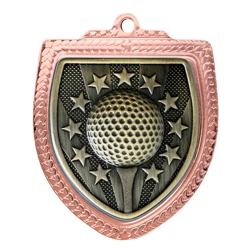 1067BVP-MS10G: Shield Medal - Golf