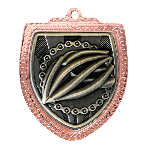 1067BVP-MS14G: Shield Medal - Cycling