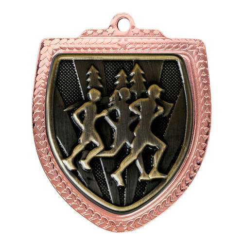 1067BVP-MS18G: Shield Medal - Cross Country