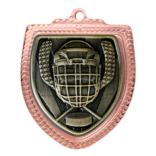 1067BVP-MS25G: Shield Medal - Ice Hockey