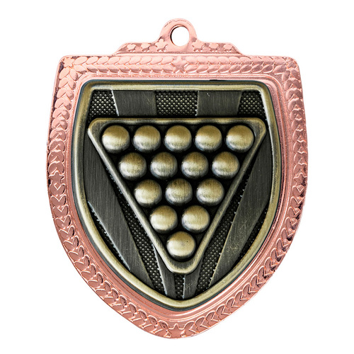 1067BVP-MS34G: Shield Medal - Billiards/Pool