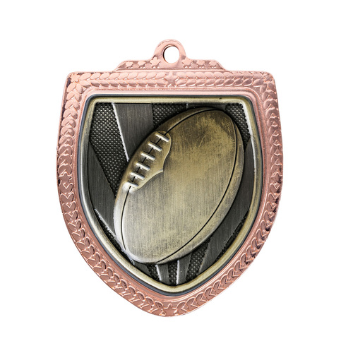 1067BVP-MS3B: Shield Medal - Aussie Rules Ball