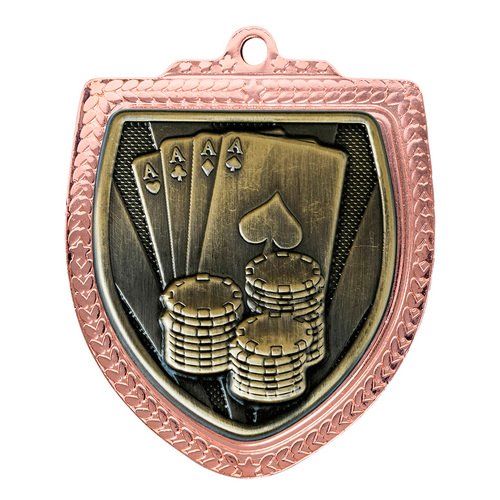 1067BVP-MS54G: Shield Medal - Poker