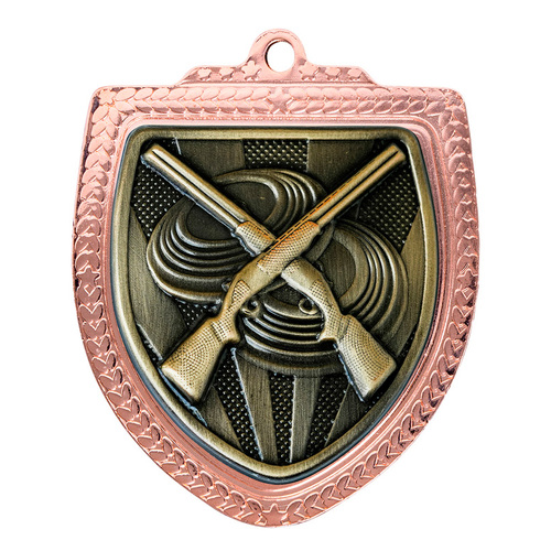 1067BVP-MS86G: Shield Medal - Clay Pigeon Shooting