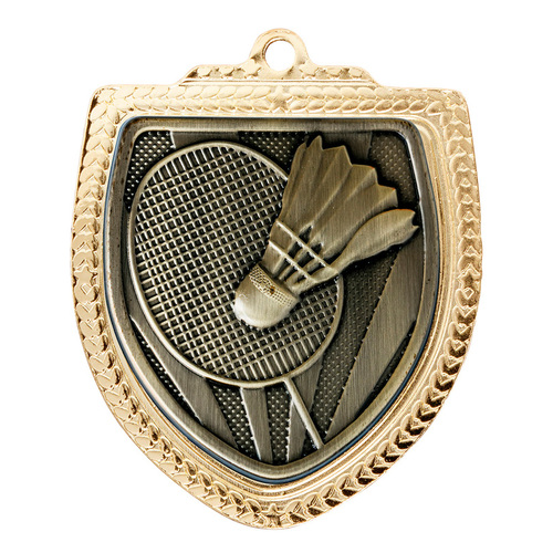 1067GVP-MS57G: Shield Medal - Badminton