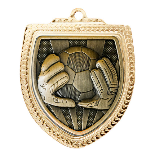 1067GVP-MS9GK: Shield Medal - Football Goalkeeper