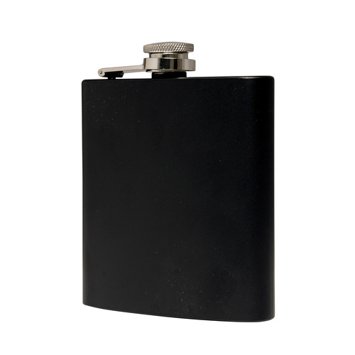 1125ABK: Stainless Steel Hip Flask Matt Black Finish