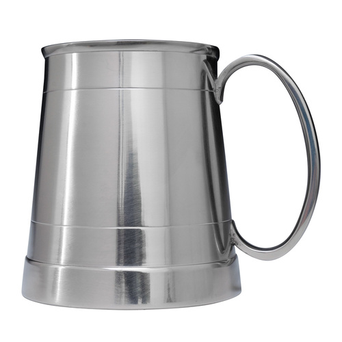 1126C: Pewter Finish Large Tankard