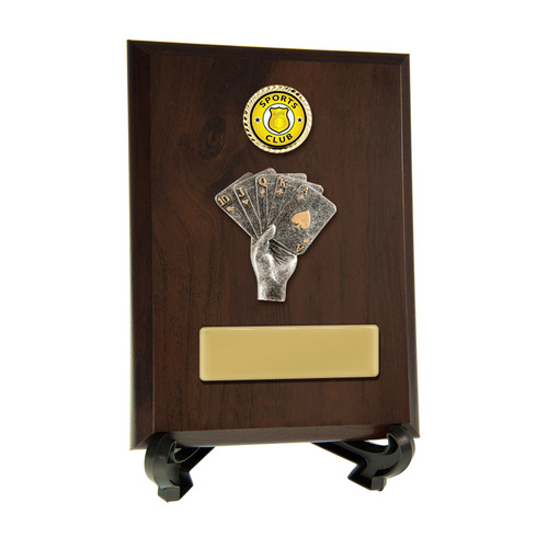 8231CH-CF54G : Plaque with Poker Trim