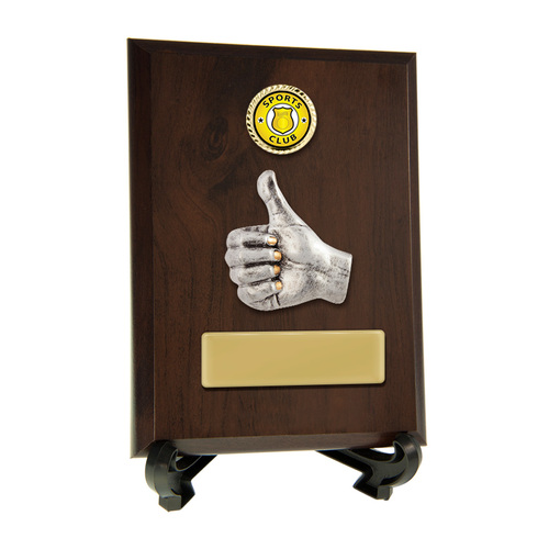 8231CH-CF75G : Plaque with Thumbs Up Trim