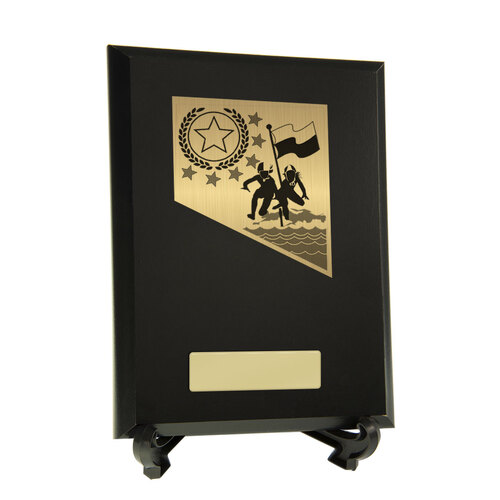 8233BK-PS4A: Plaque with Lifesaving Trim