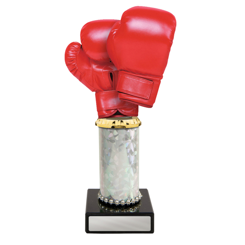 S24-7811 : Boxing Figurine on Column