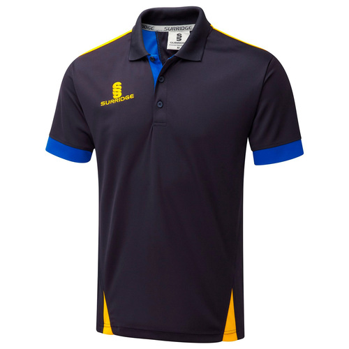 SUR366NA-ROY-AM-SJ: Blade Training Shirt-Navy-Royal-Amber