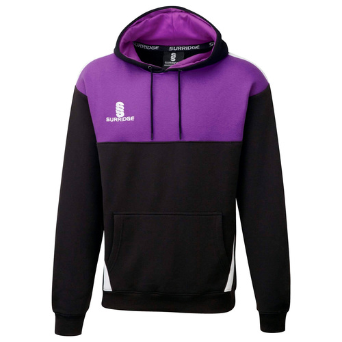 SUR367BLK-PUR-WH-MJ: Blade Hoody-Black-Purple-White