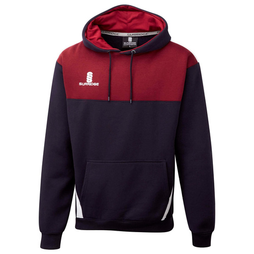 SUR367NA-MAR-WH-SJ: Blade Hoody-Navy-Maroon-White