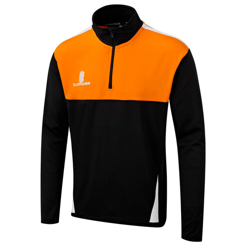 SUR368BLK-OR-WH-SJ: Blade Performance Top-Black-Orange-White