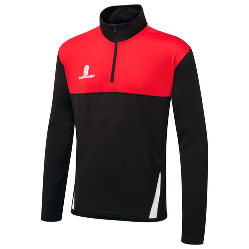 SUR368BLK-RE-WH-MJ: Blade Performance Top-Black-Red-White